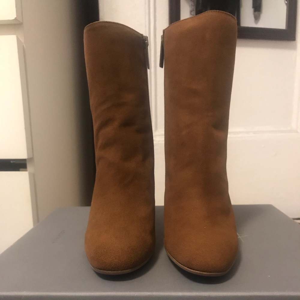 Aquatalia Erika Weather Proof Suede Heeled Booties